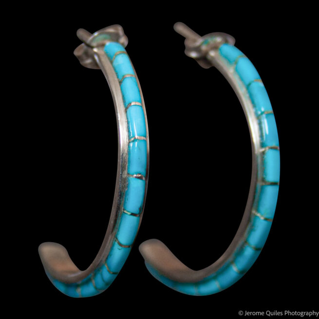 Susanna Kallestewa Turquoise Hoops