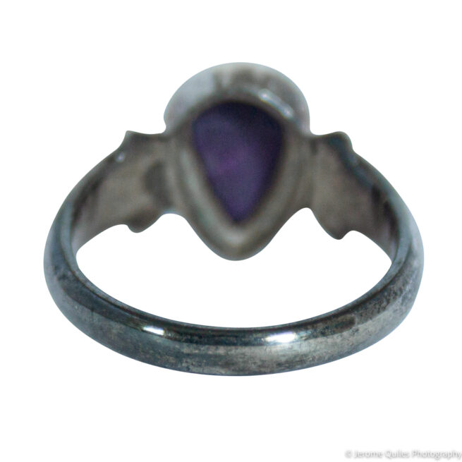 Teardrop Sugilite Ring Thick Setting - Image 4