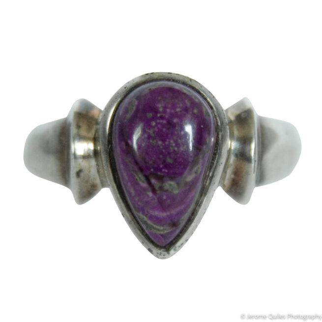 Bague Goutte Sugilite Sertissage Épais