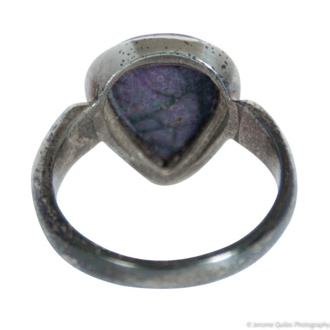 Teardrop Sugilite Silver Ring - Image 4