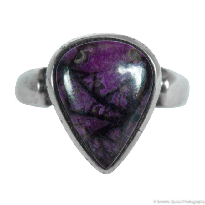 Bague Argent Goutte Sugilite