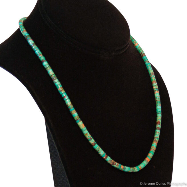 Turquoise Beaded Necklace - Image 3