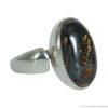 Yellow Black Tiger's Eye Ring - Image 2