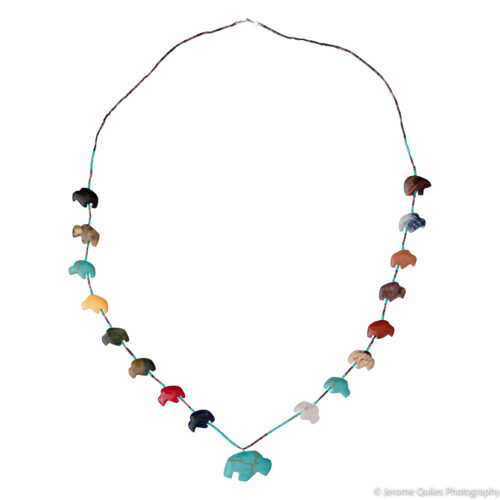 Zuni Bear Spirit Animal Necklace