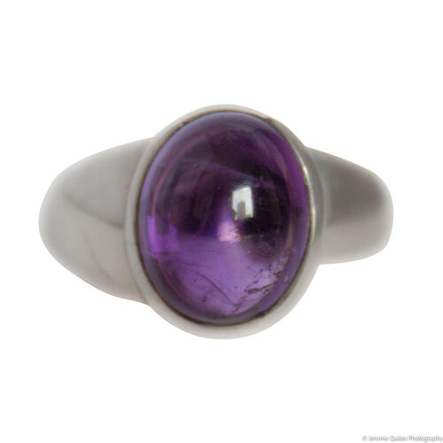 Amethyst Ring Shooting Star Setting