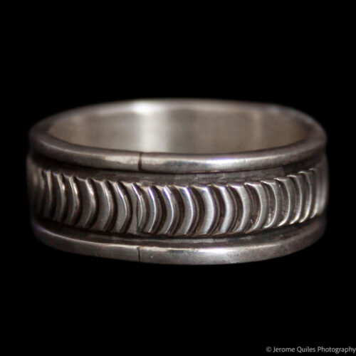 Bruce Morgan Ring Curved Striations