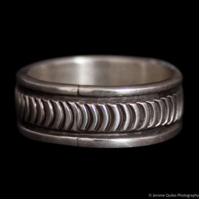 Bague Bruce Morgan Striations Courbées