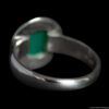 Chrysoprase Ring Silver Rim Setting - Image 3