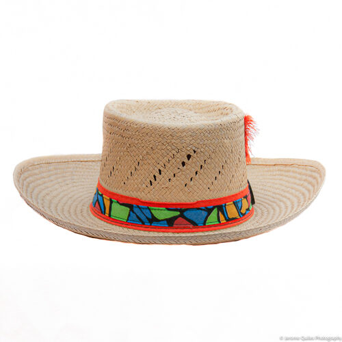 Chapeau Paille Bandeau Couleur