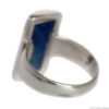 Convex Rectangular Lapis Lazuli Ring - Image 3