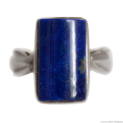 Bague Argent Lapis Lazuli Bombée