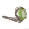 Faceted Peridot Ring Lasso Setting - Image 2