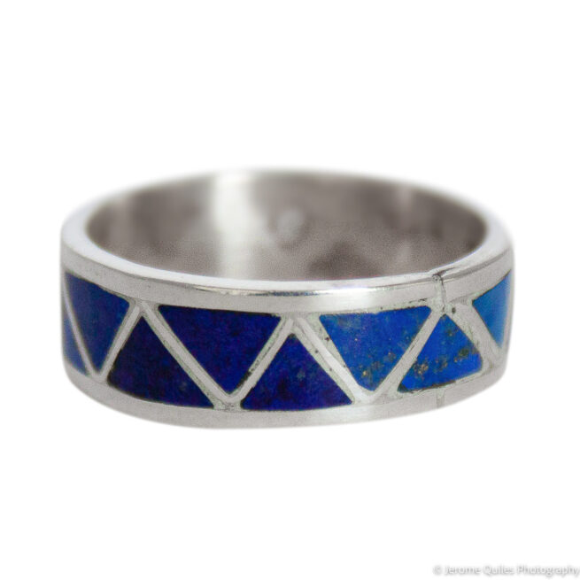 Lapis Lazuli Zuni Zigzag Ring - Image 2