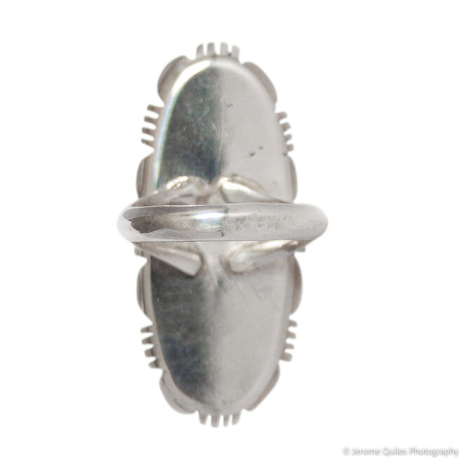 Bague Argent Lapis Lazuli Longue – Image 5