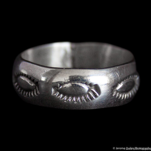 Navajo Silver Ring Eye Motif