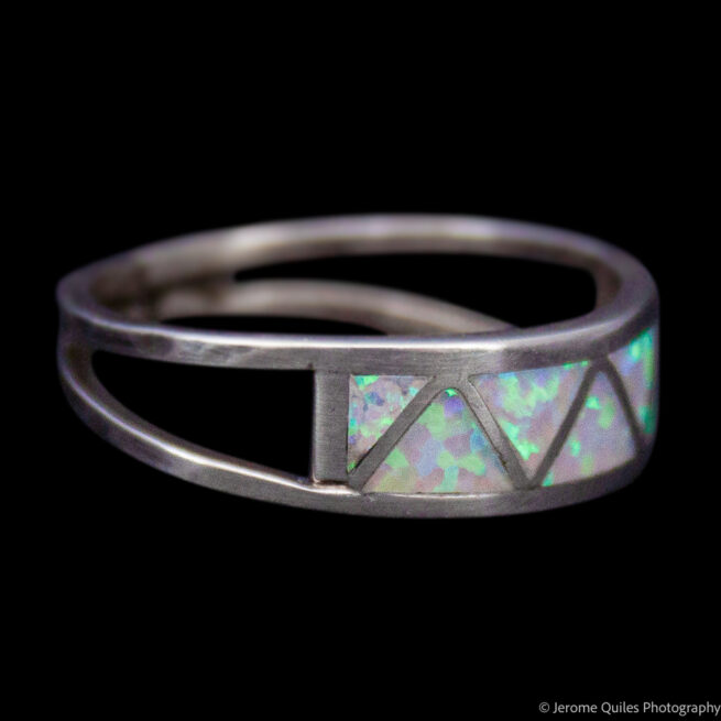 Opal Zigzag Ring Slit Setting - Image 2