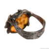 Bague Ambre Baltique Style Gothique – Image 3