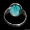 Bague Argent Turquoise Tibétaine Ovale – Image 4