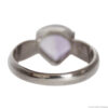 Pale Faceted Amethyst Teardrop Ring - Image 4