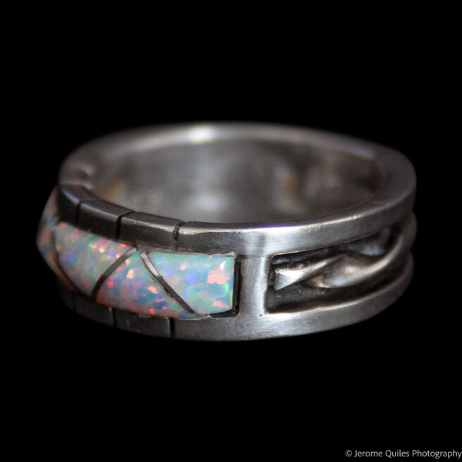 Phyllis Lucio White Opal Ring - Image 3