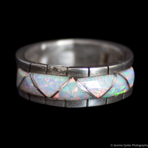 Phyllis Lucio White Opal Ring