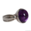 Purple Amethyst Silver Ring - Image 2