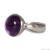 Purple Amethyst Silver Ring - Image 3