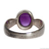 Purple Amethyst Silver Ring - Image 4