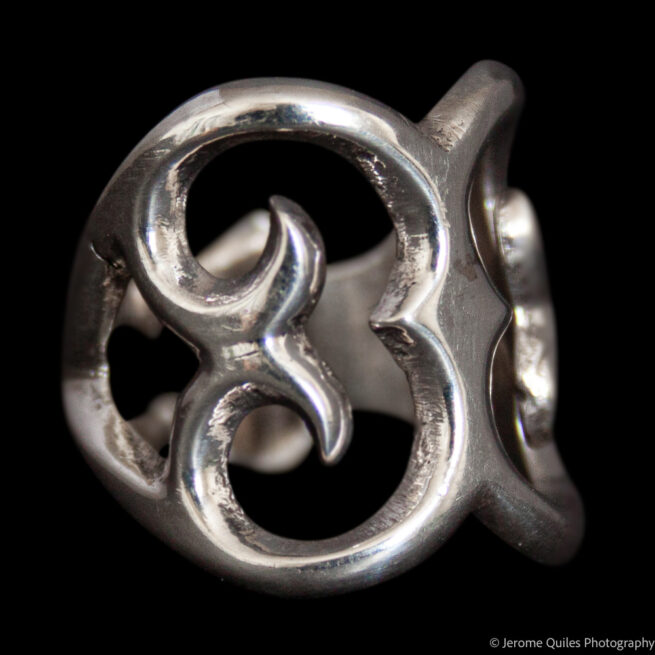 Bague Argent Papillon Gothique – Image 2