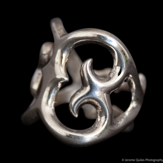 Bague Argent Papillon Gothique – Image 3