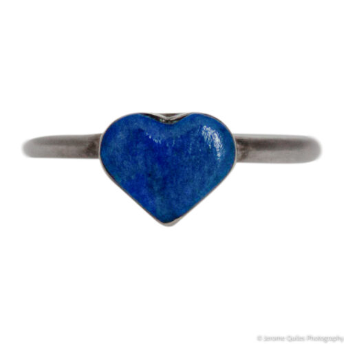 Small Lapis Lazuli Heart Ring