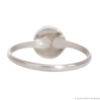 Small Malachite Dot Silver Ring - Image 4