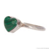 Bague Argent Petit Cœur Malachite – Image 3