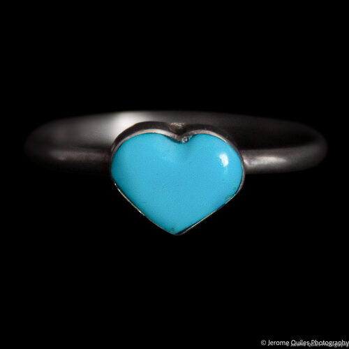 Small Turquoise Heart Ring