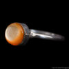 Small Yellow Dot Silver Ring - Image 3