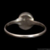 Small Yellow Dot Silver Ring - Image 4
