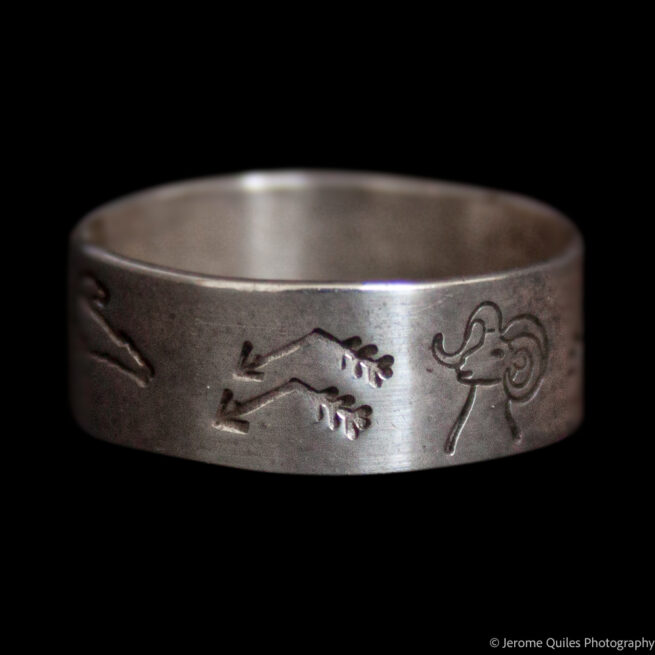 Bague Argent Sterling Motif Figuratif – Image 2