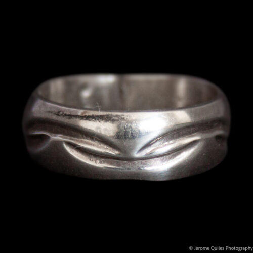 Sterling Silver Ring Slashed Design