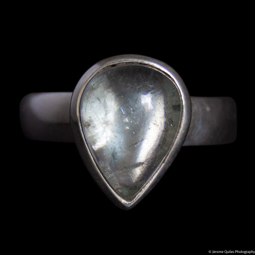 Teardrop Aquamarine Ring Open Setting