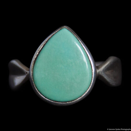 Bague Goutte Turquoise Tibétaine