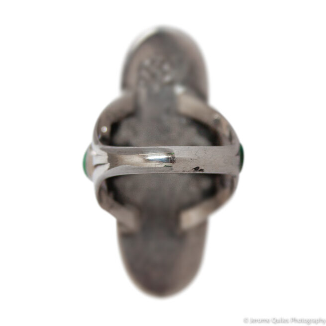Triple Malachite Navajo Ring - Image 4