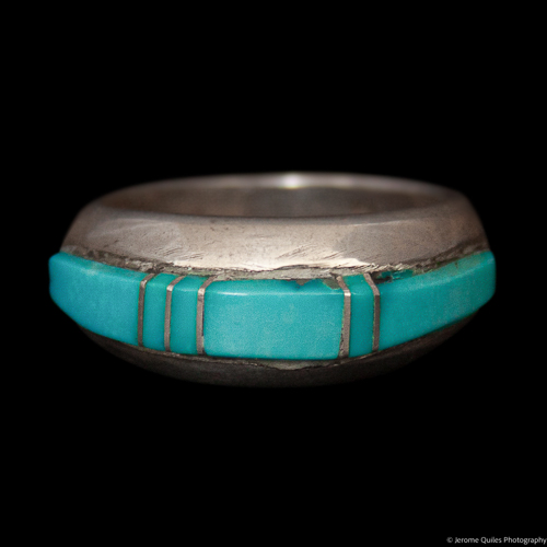 Turquoise Ring Five Silver Inserts