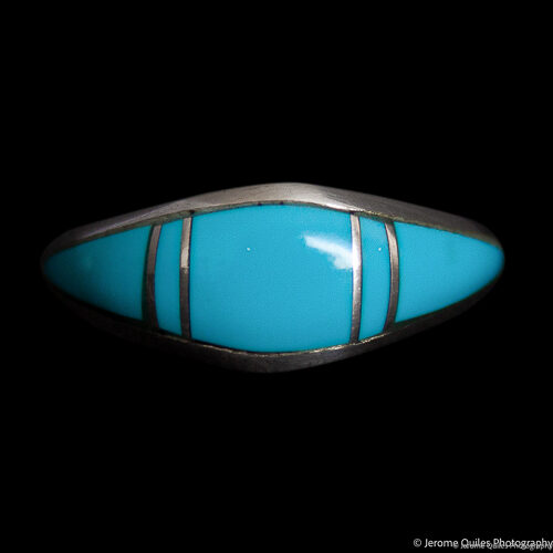 Bague Turquoise Quatre Détails Argent