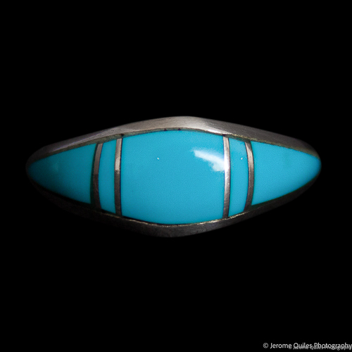 Turquoise Ring Four Silver Inserts