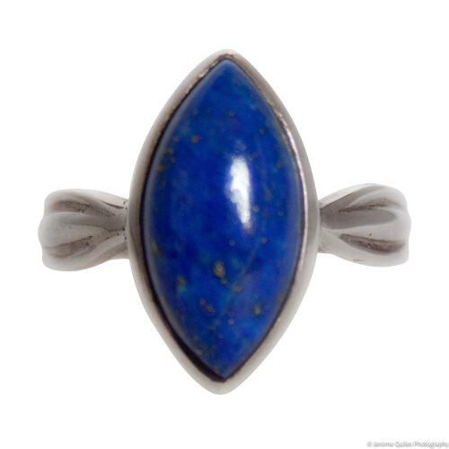 Vesica Piscis Lapis Lazuli Ring