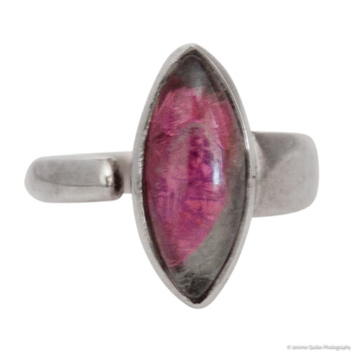 Watermelon Tourmaline Ring Open Setting