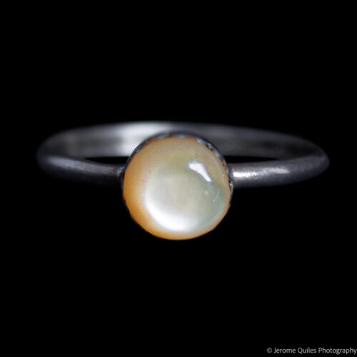 Bague Pois Jaune Chancre Denté