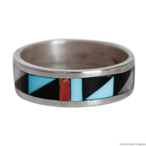 Bague Bande Motif Zuni