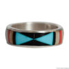 Bague Zuni Bande Incrustations Multicolores – Image 2