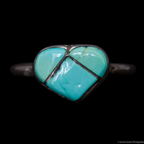 Zuni Turquoise Heart Ring